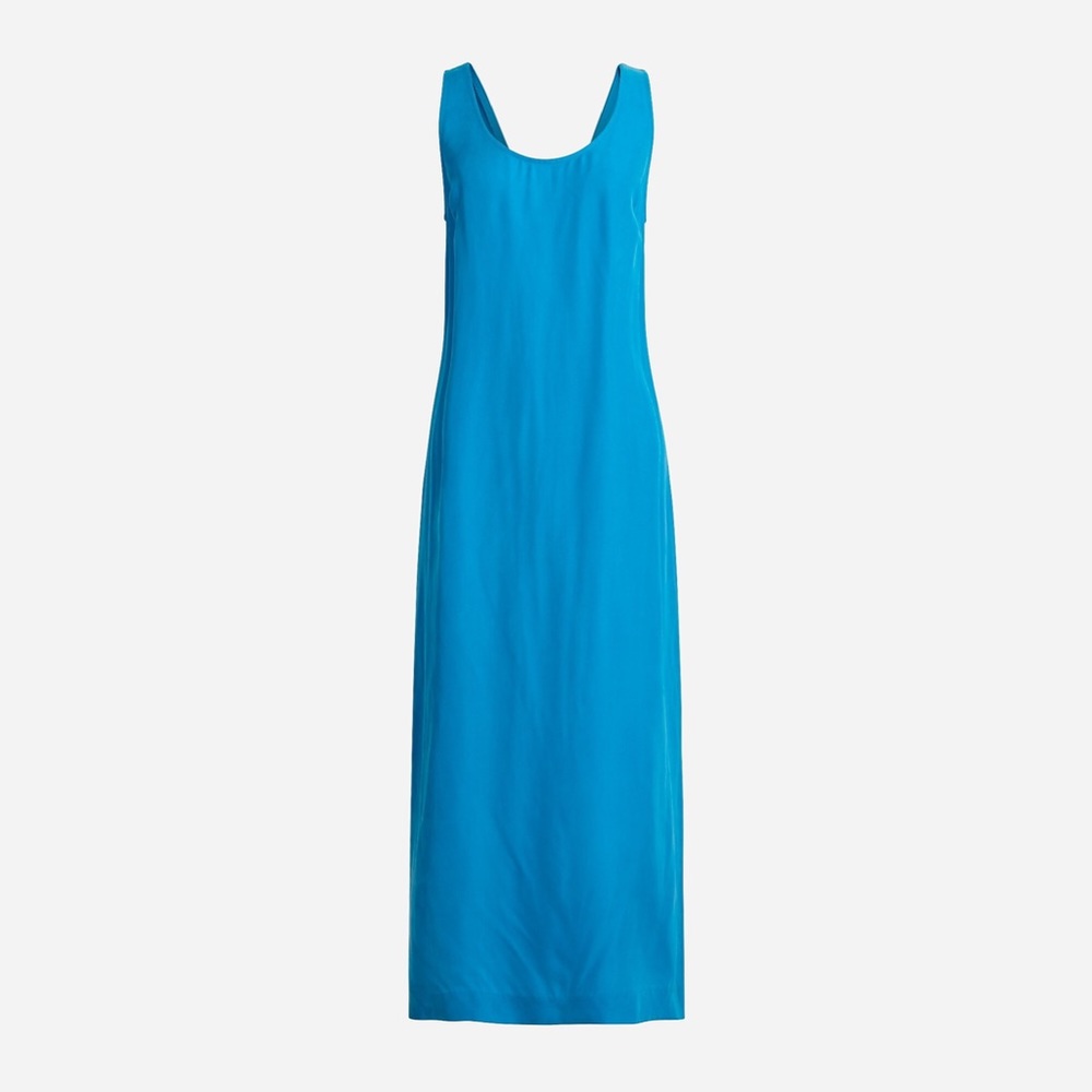Scoopneck cupro-blend slip dress